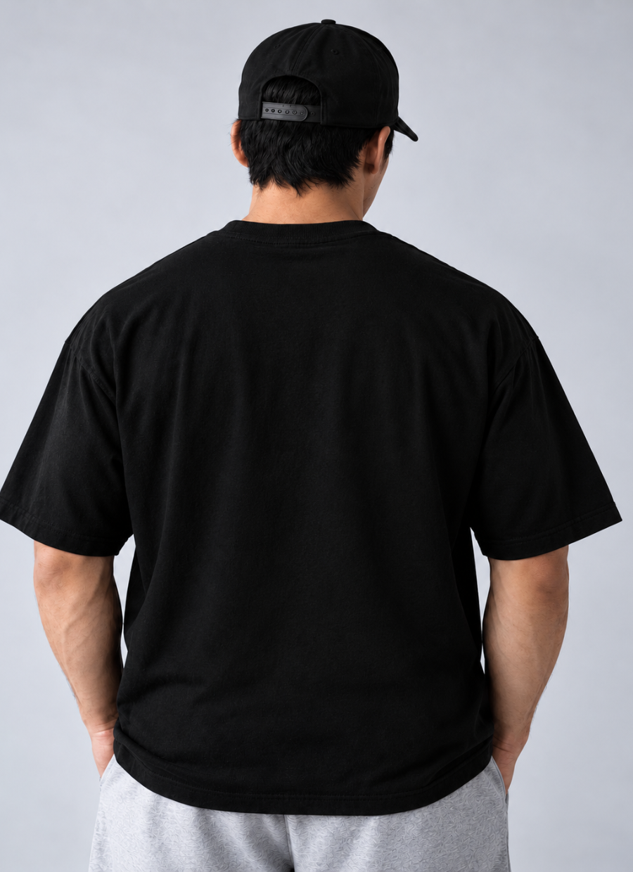 Camiseta Oversized Lisa Preto — foto 3