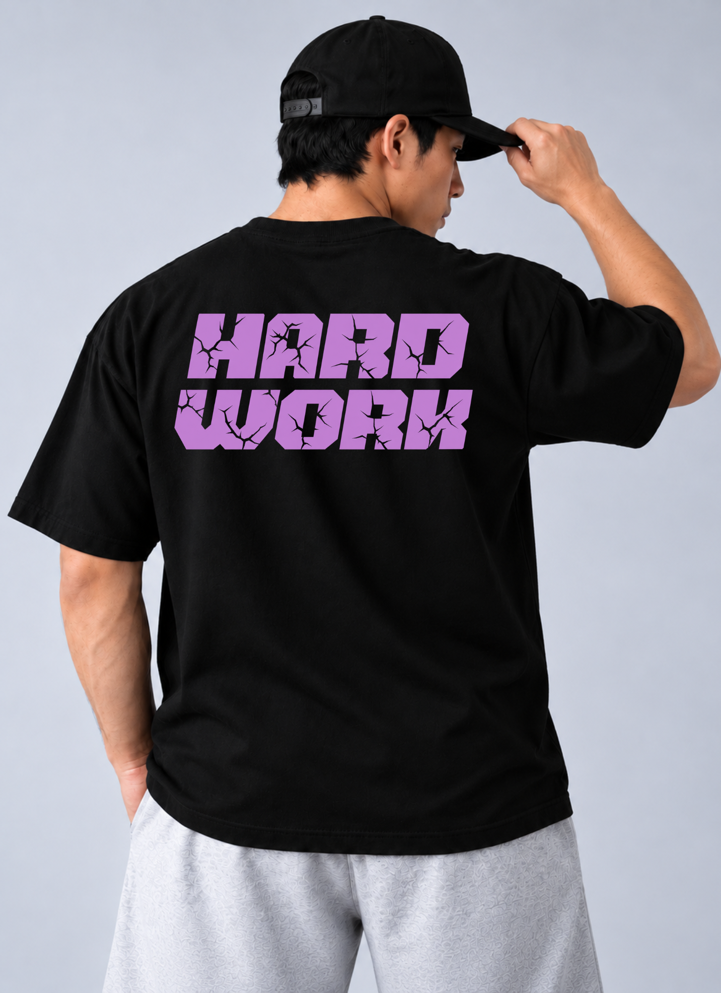 Camiseta Oversized Hard Work Preto — foto 1