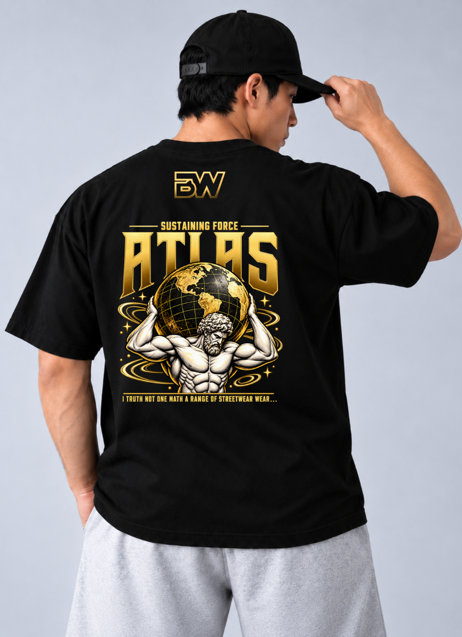 Camiseta Oversized Atlas BW Preto — foto 1
