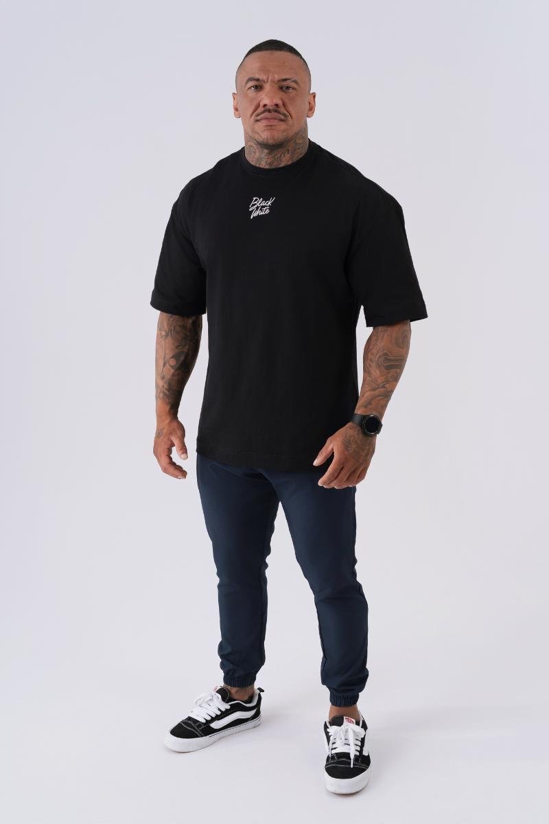 Camiseta Oversized Black White Signature Preto — foto 6