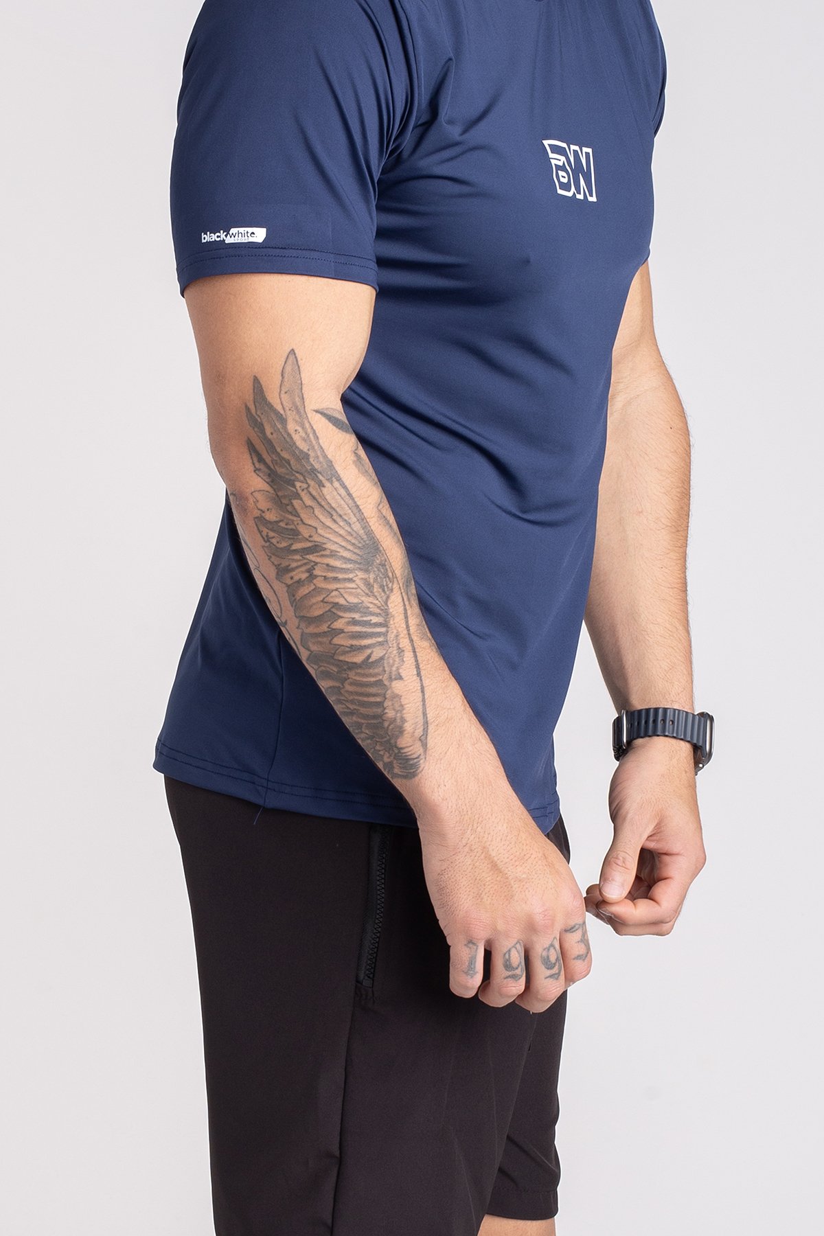 Camiseta Flexdry BW Manga Curta Preto — foto 9