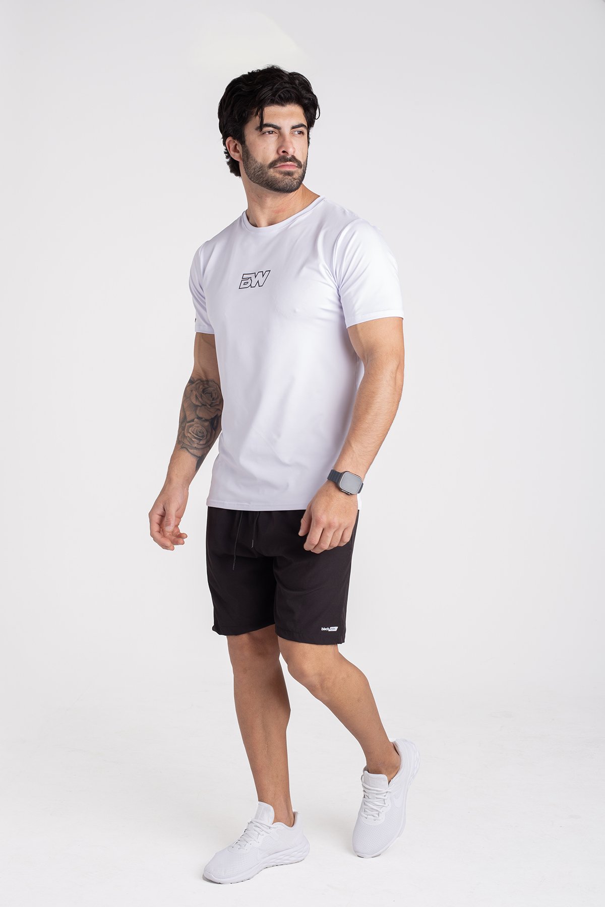 Camiseta Flexdry BW Manga Curta Preto — foto 7