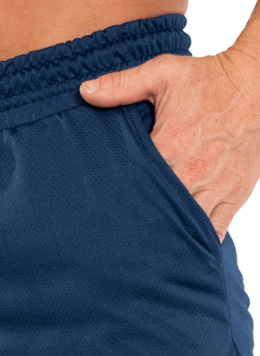 Shorts Compressão 2 em 1 Black White Sports Azul — foto 5
