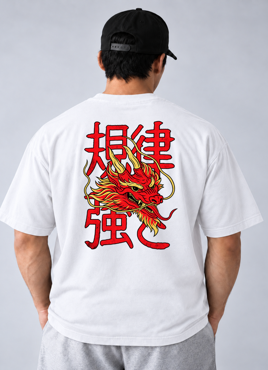 Camiseta Oversized Dragão Tokio