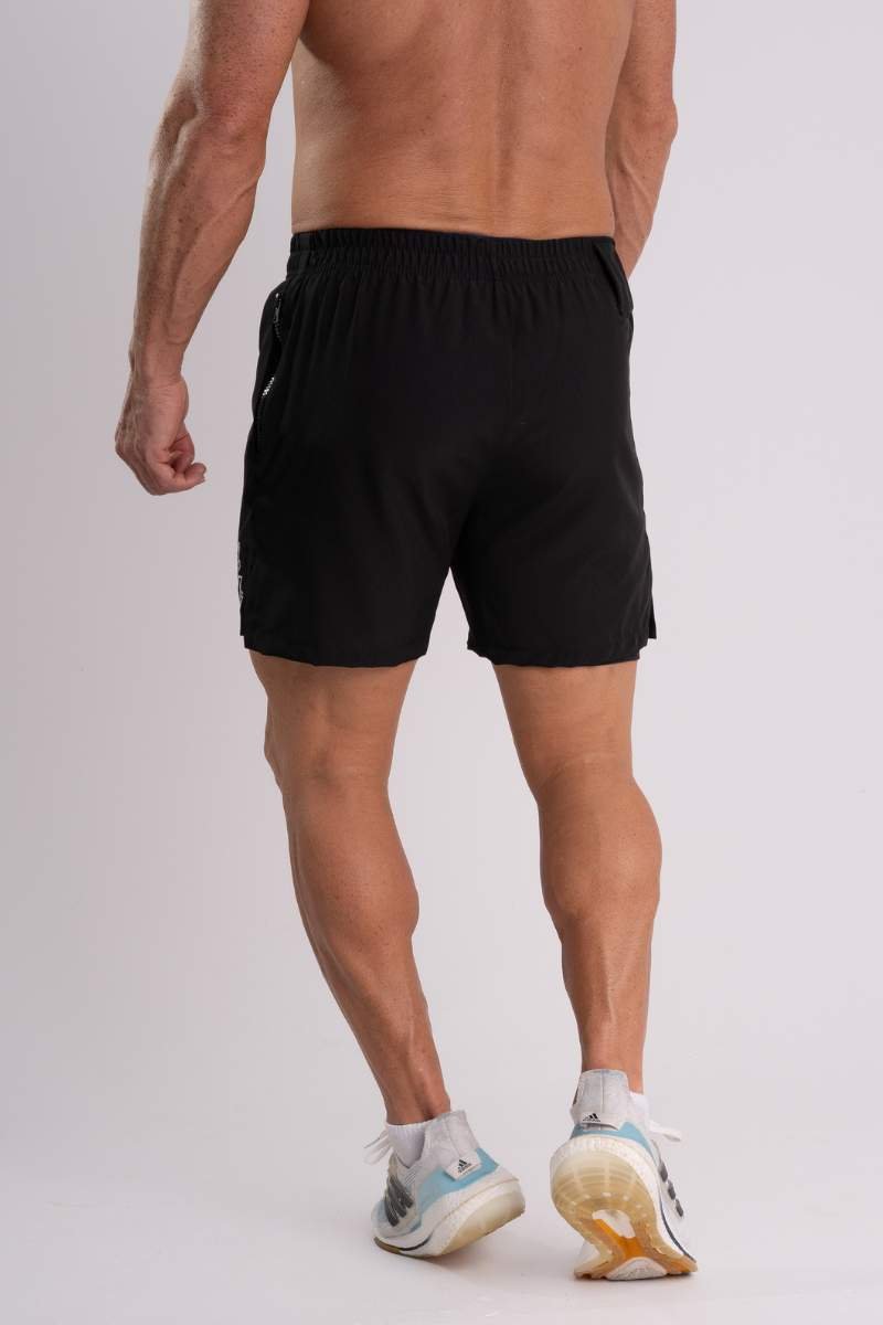Shorts de Tactel com Compressão Dual Force – Coleção BWS Wolf Preto — foto 9