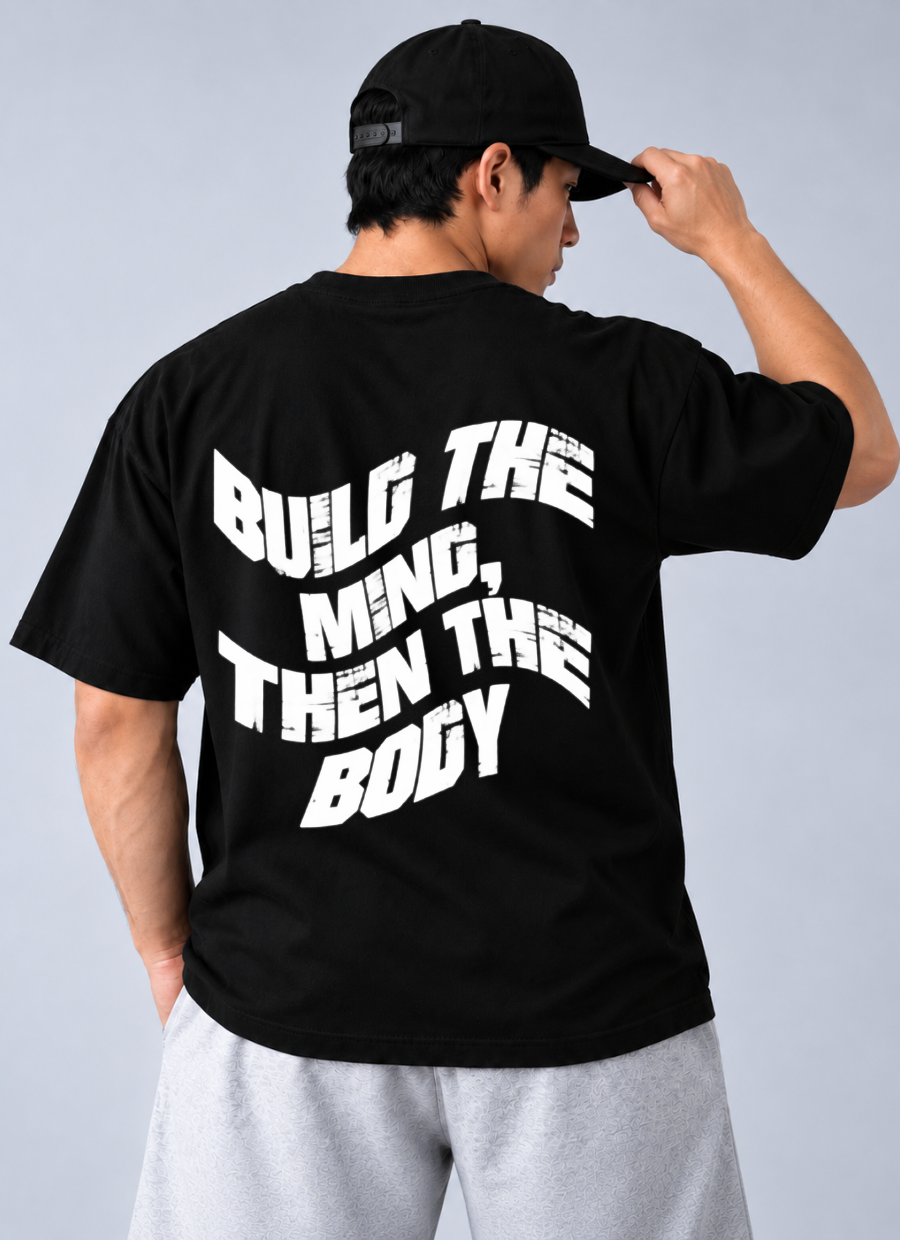 Camiseta Oversized Then The Body Preto — foto 2