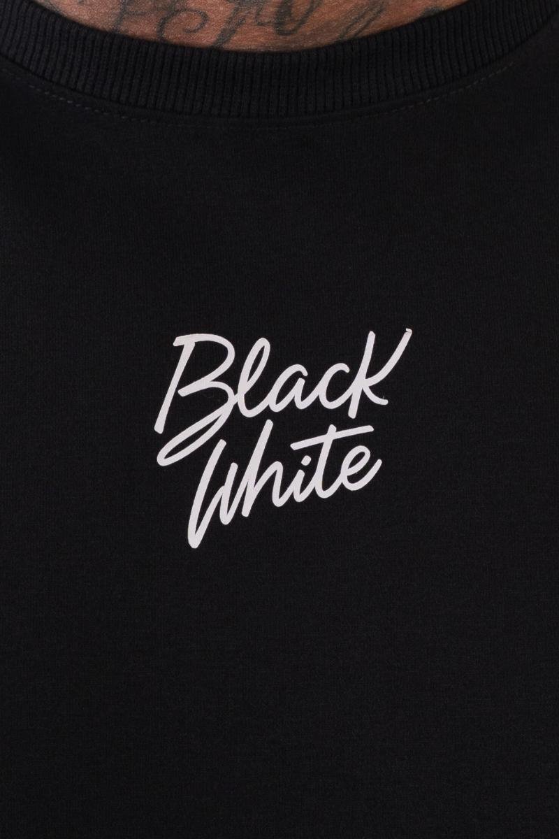 Camiseta Oversized Black White Signature Preto — foto 5