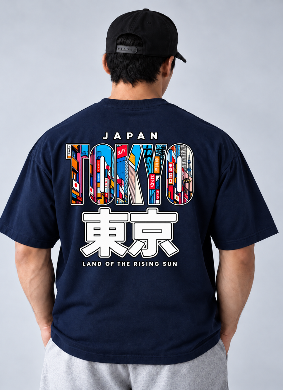 Camiseta Oversized Japan Tokio