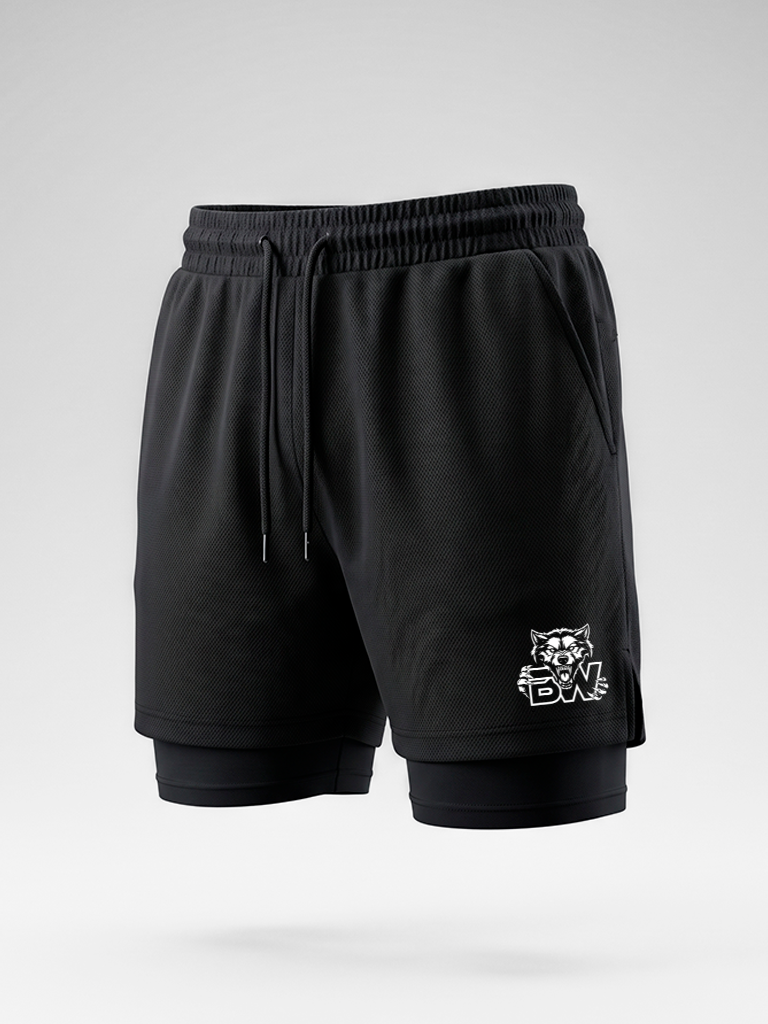 Shorts 2 em 1 Dry Fit BW Wolf