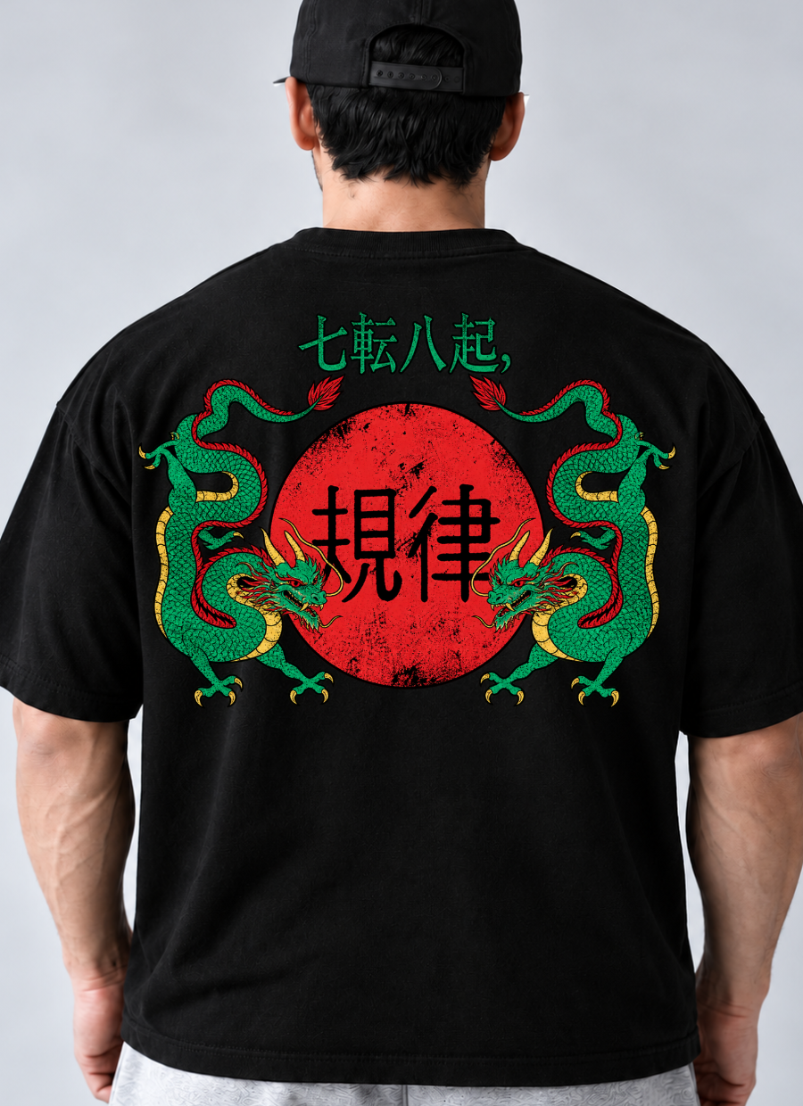 Camiseta Oversized Esfera do Dragão Preto — foto 2