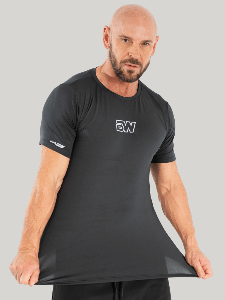 Camiseta Flexdry BW Manga Curta Preto — foto 4