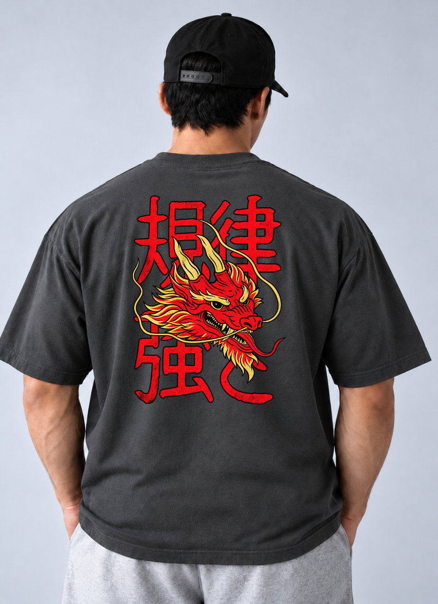 Camiseta Oversized Dragão Tokio