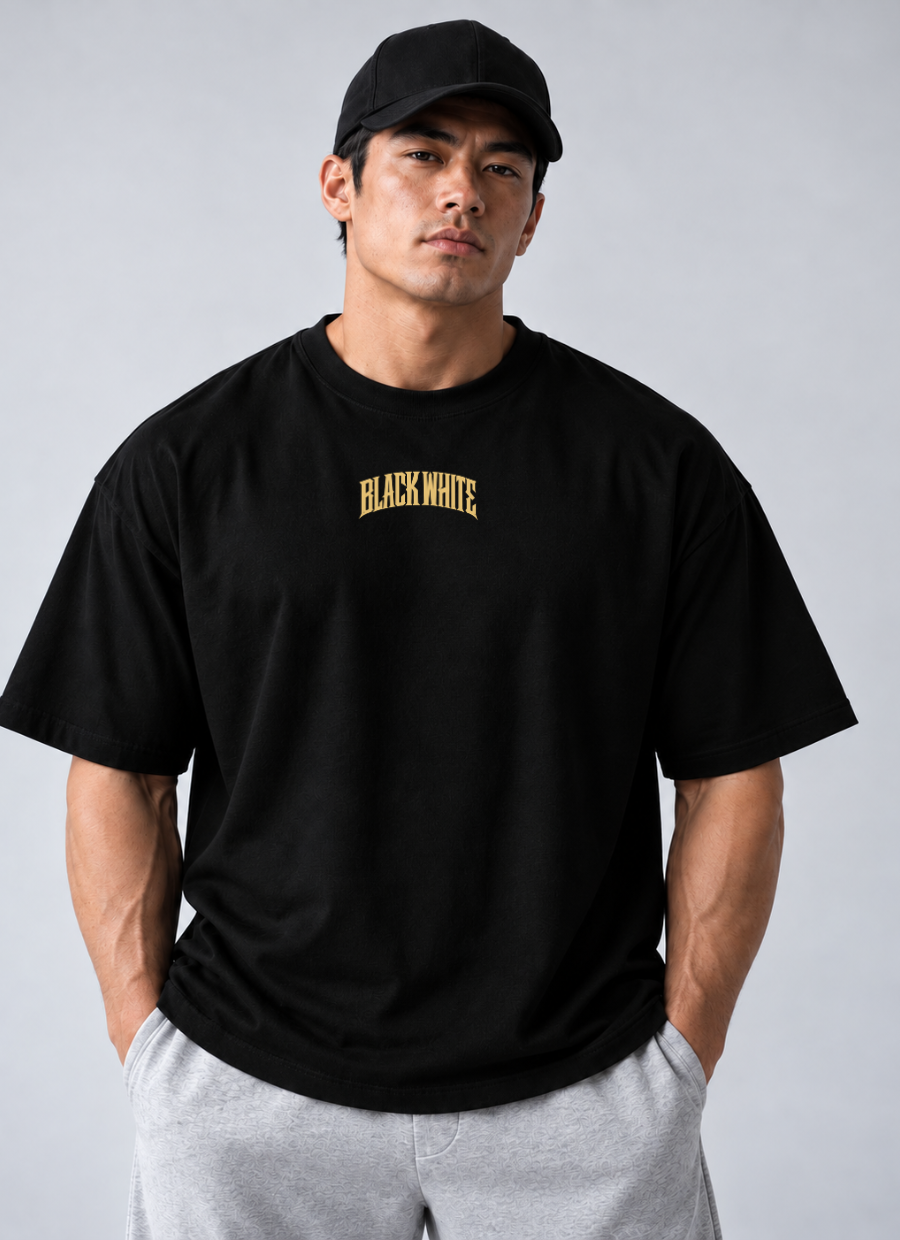 Camiseta Oversized Atlas BW Preto — foto 2