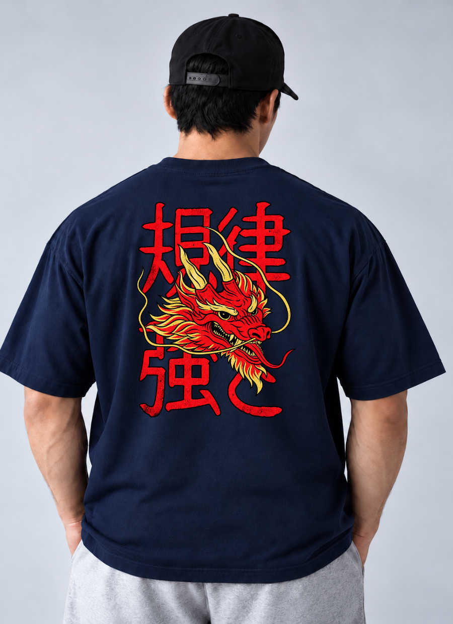 Camiseta Oversized Dragão Tokio