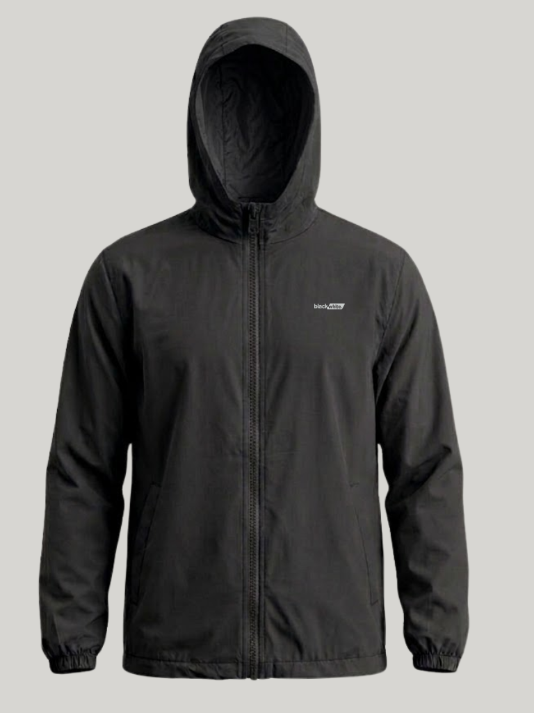 Jaqueta Corta Vento Breeze Black White Sport Preto — foto 7