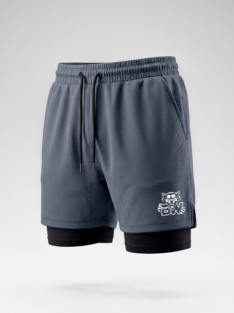 Shorts 2 em 1 Dry Fit BW Wolf