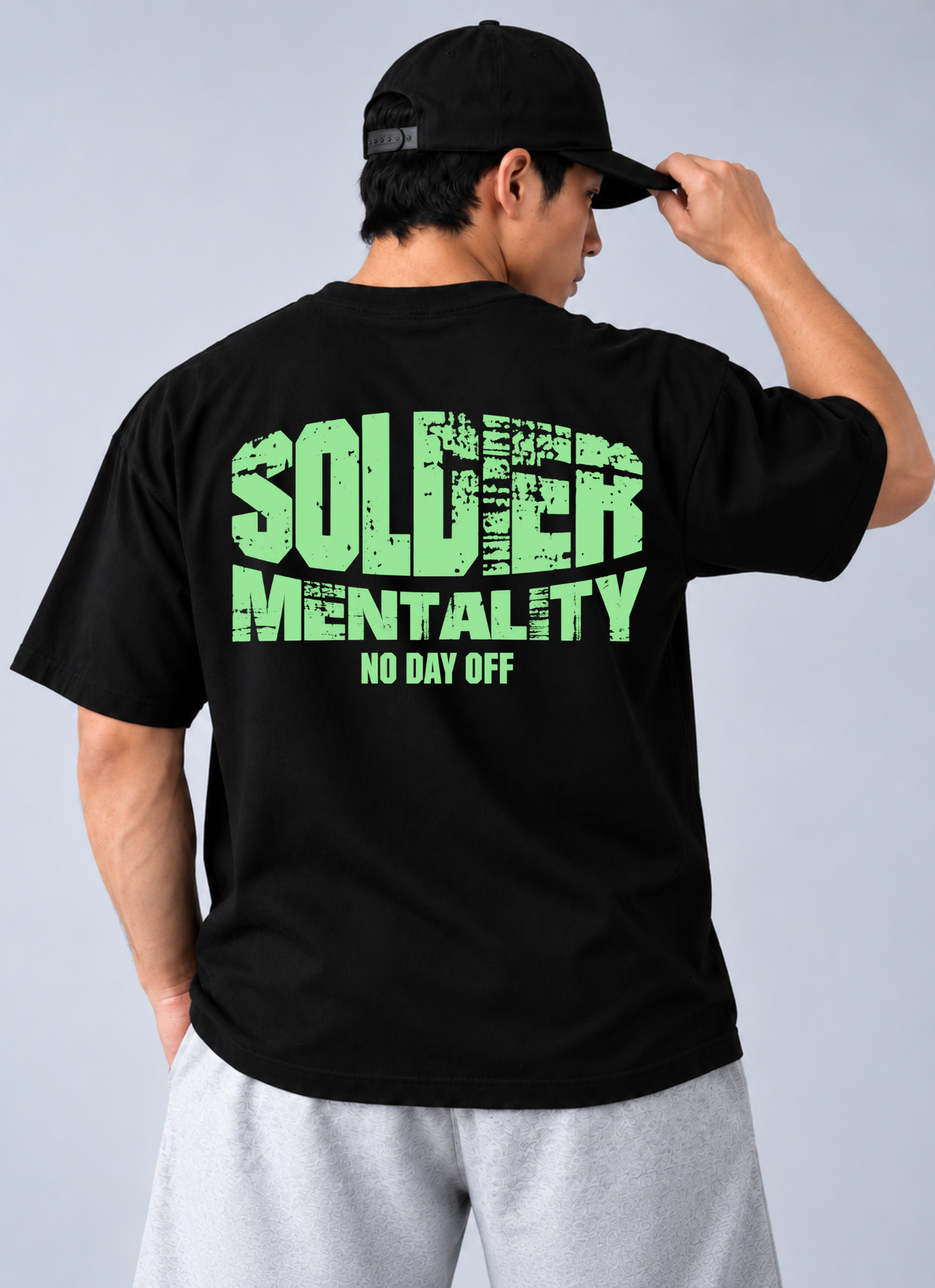 Camiseta Oversized Soldier Mentality