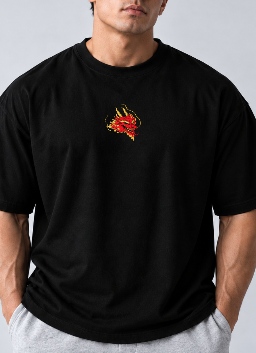 Camiseta Oversized Dragão Tokio Preto — foto 3