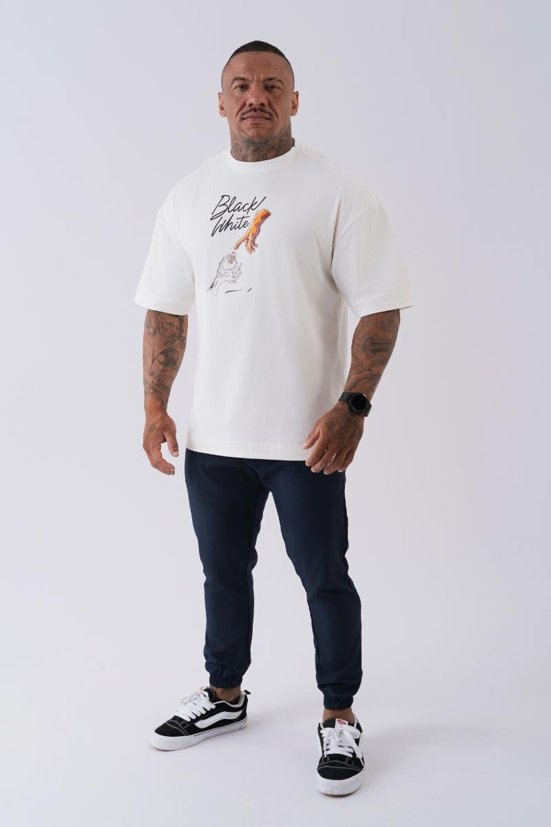 Camiseta Oversized Black White Power Dose Off White — foto 6